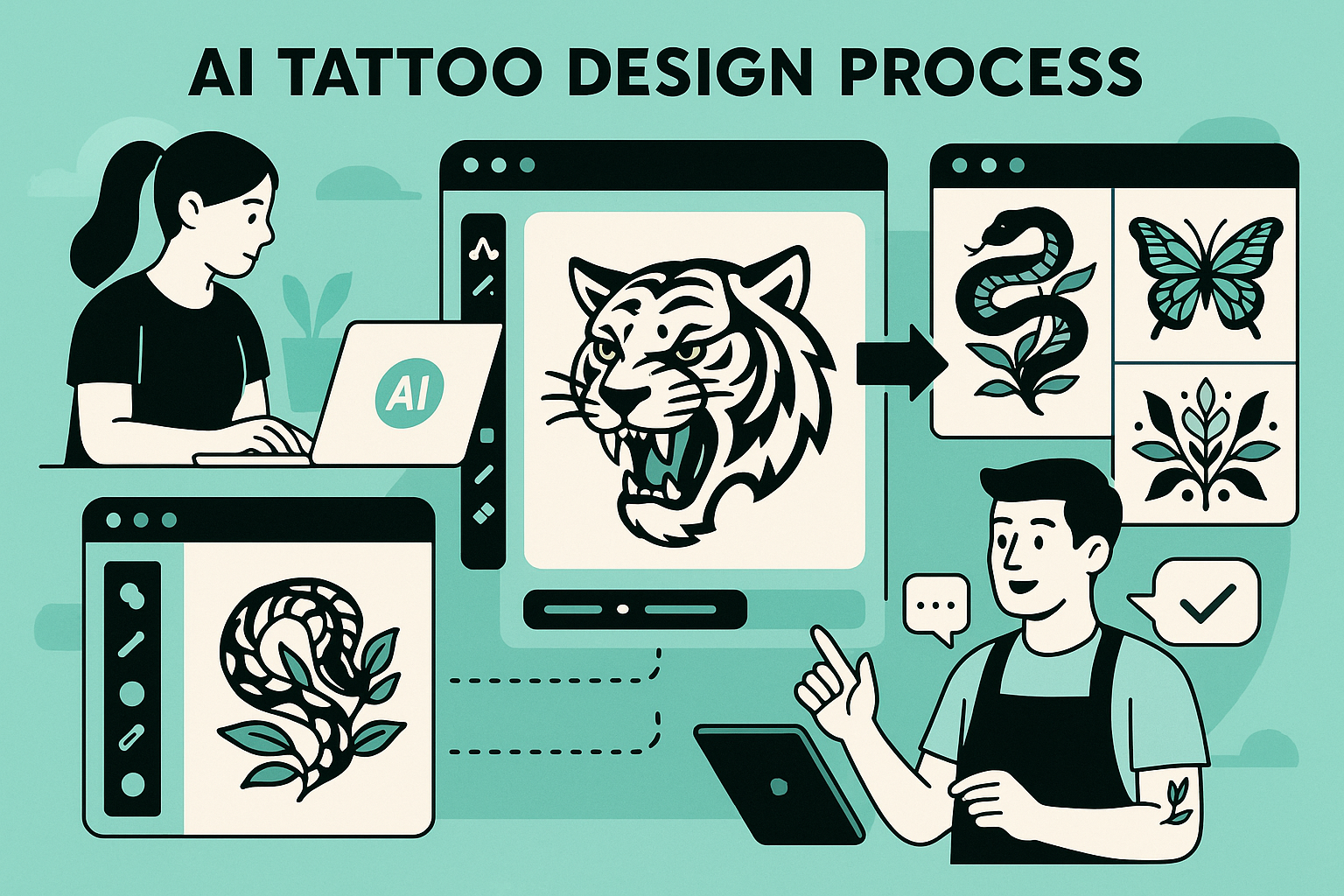 AI-powered dice tattoo design generation