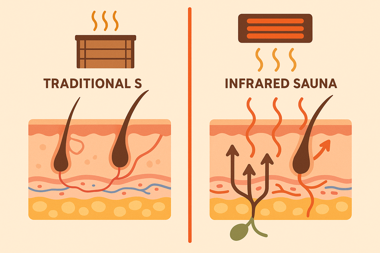 Traditional vs infrared sauna detox comparison
