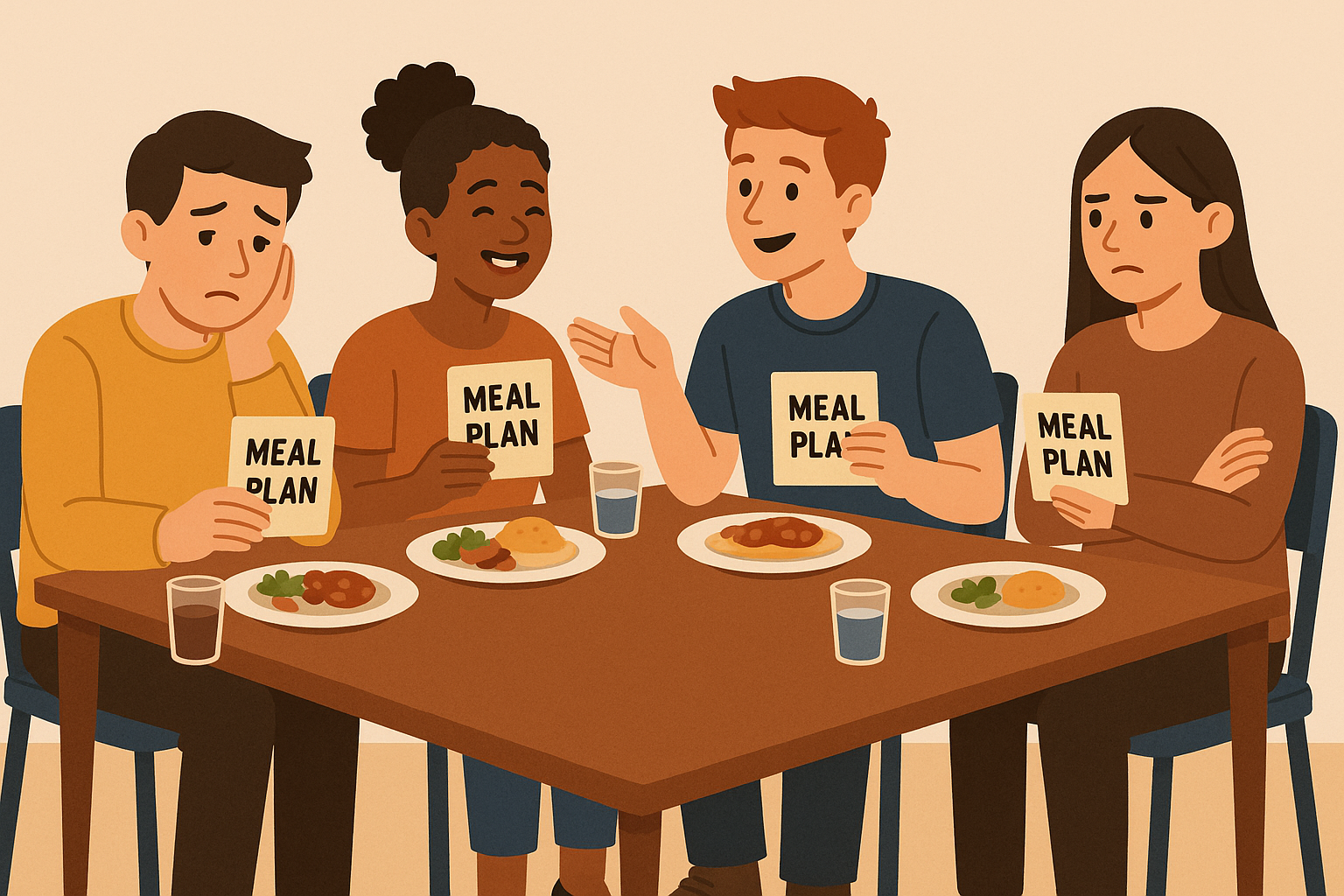 Campus dining social dynamics