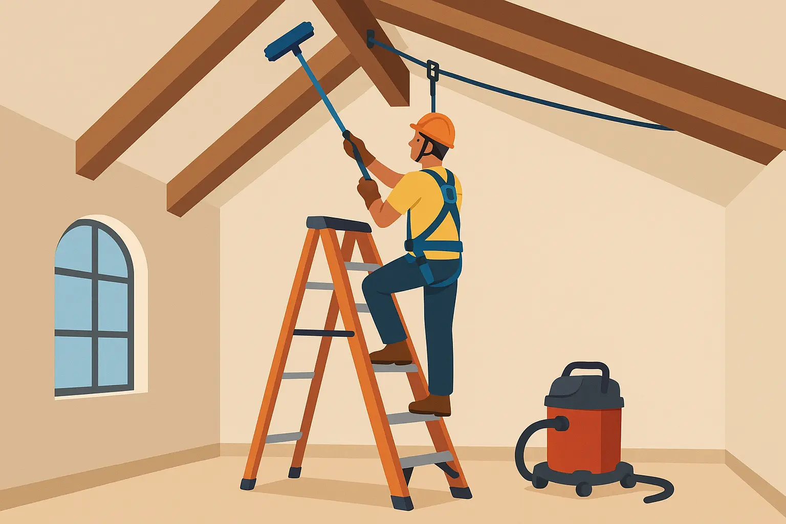 Maintenance considerations for vaulted ceiling designs