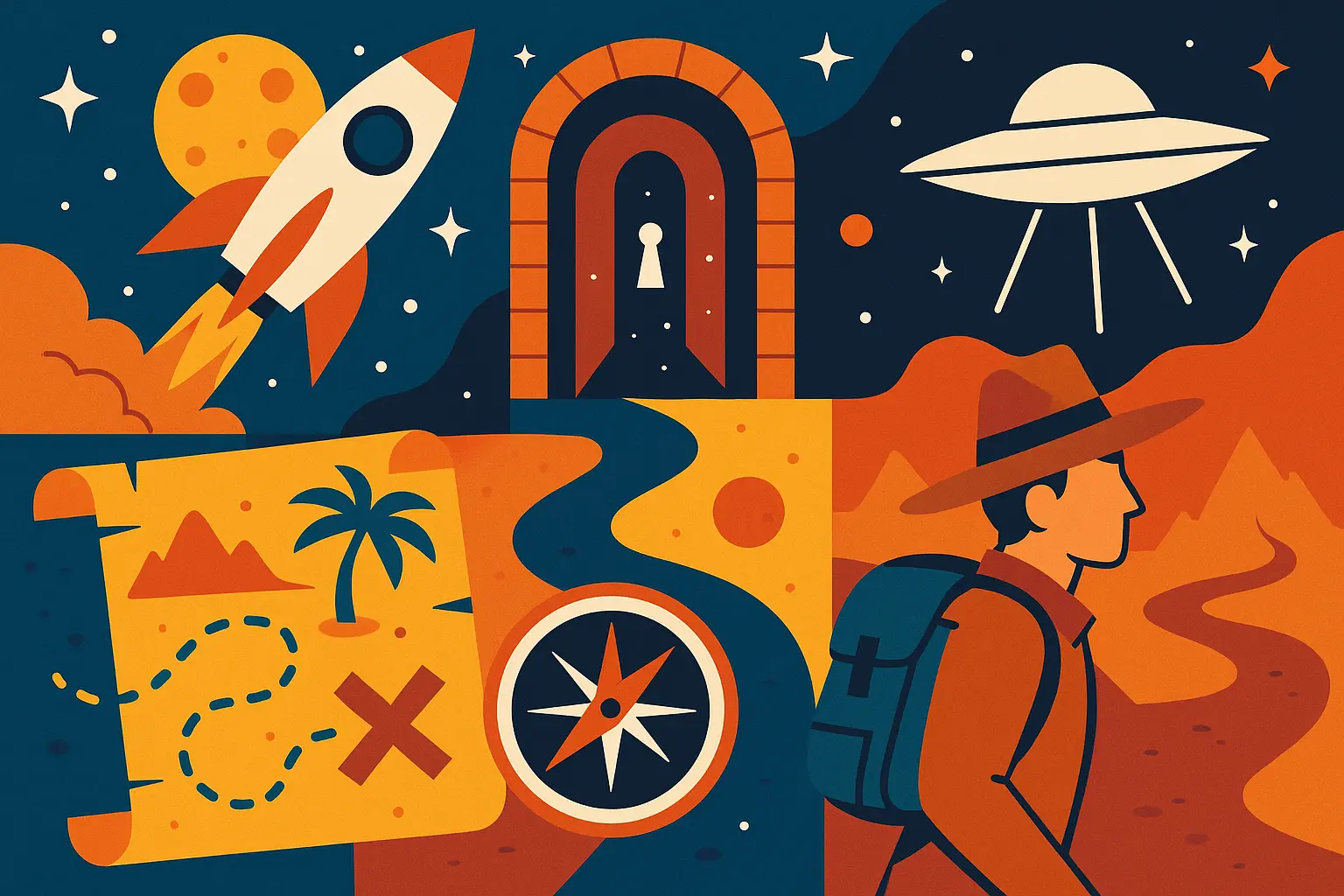 Genre fiction books including science fiction and horror classics