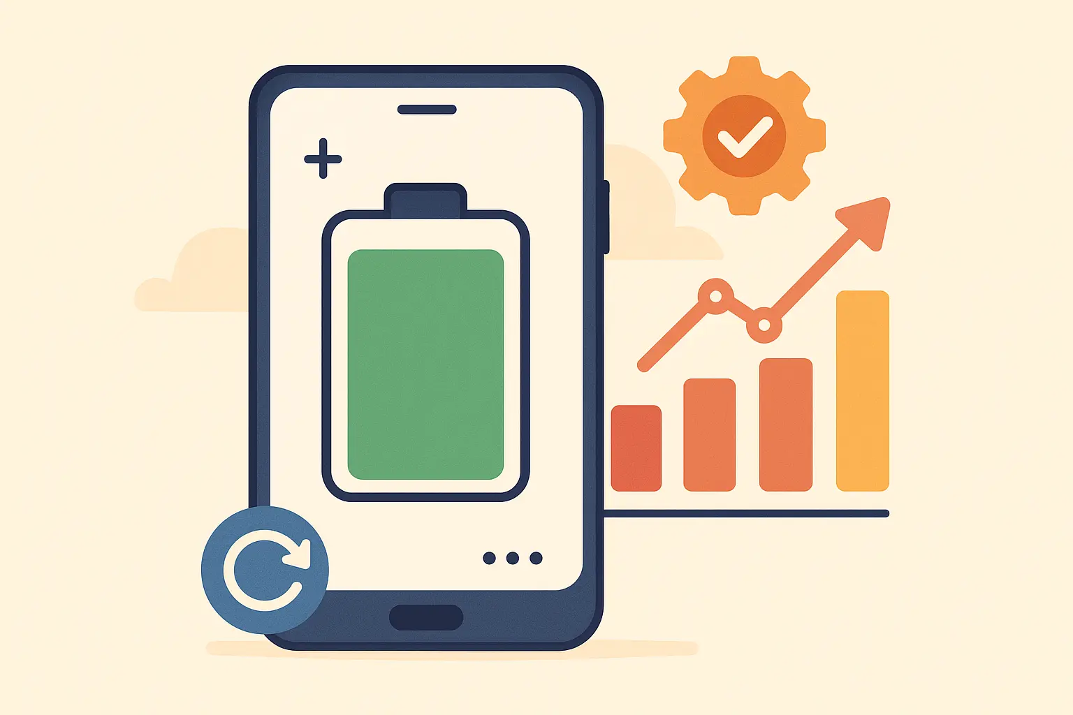 Android battery usage screen showing app consumption