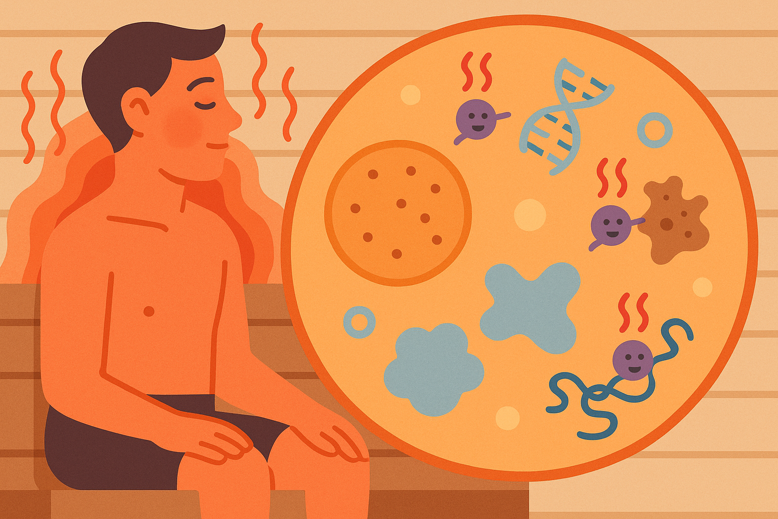 Sauna detox cellular cleanup process