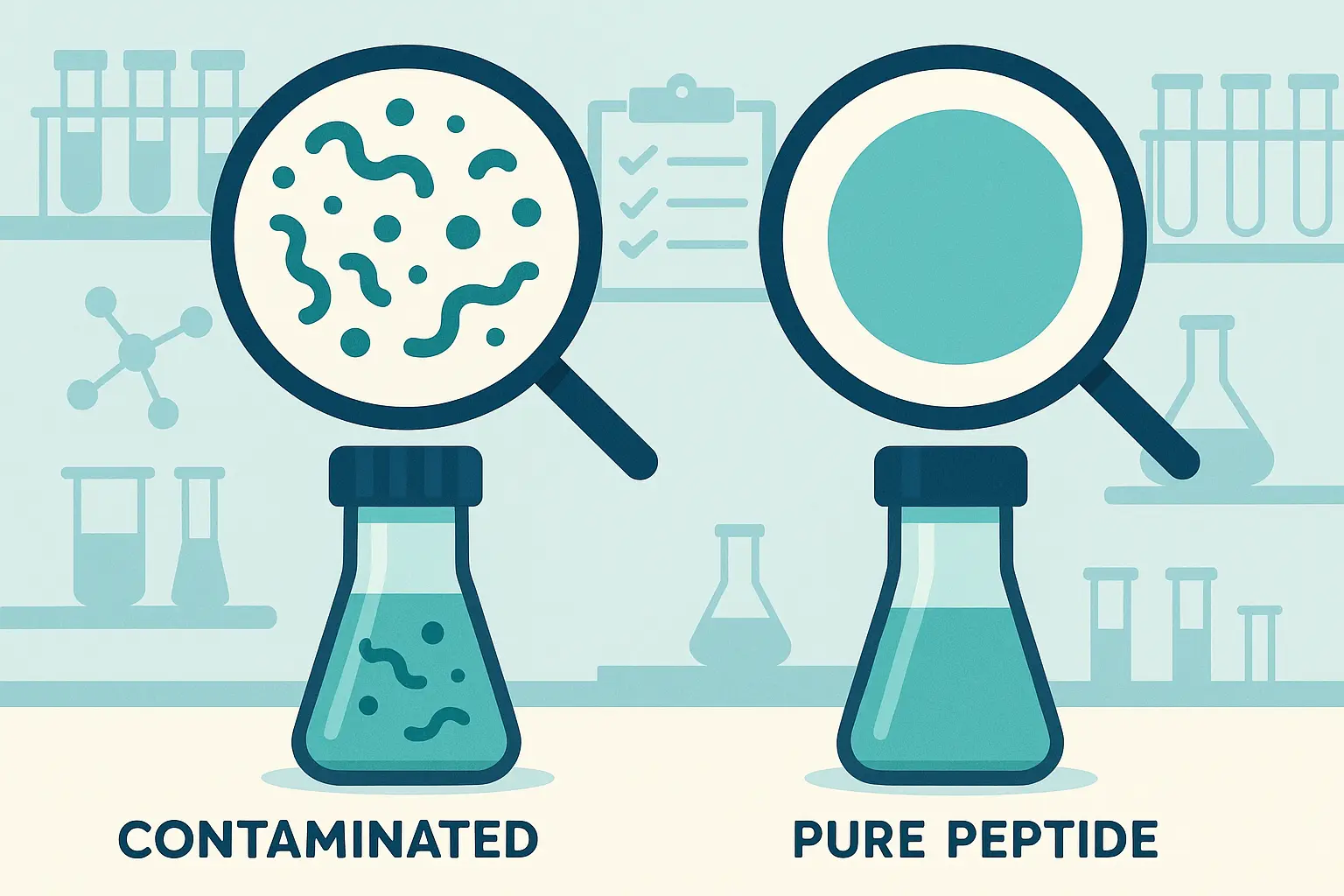 Peptide quality testing and contamination risks