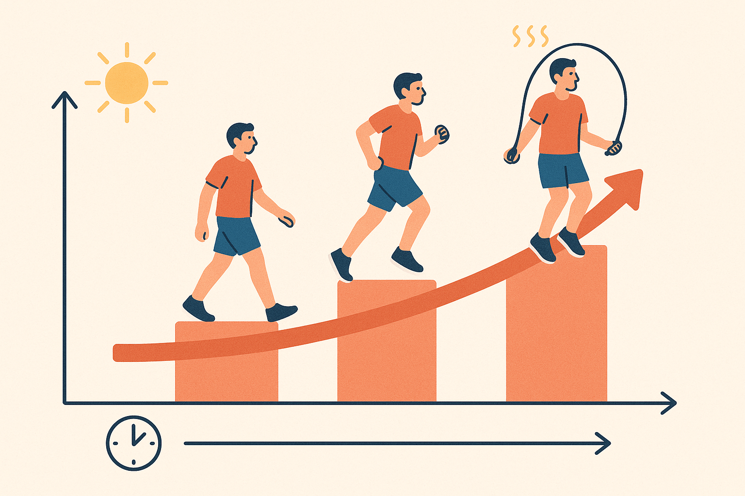Progressive thermal training phases