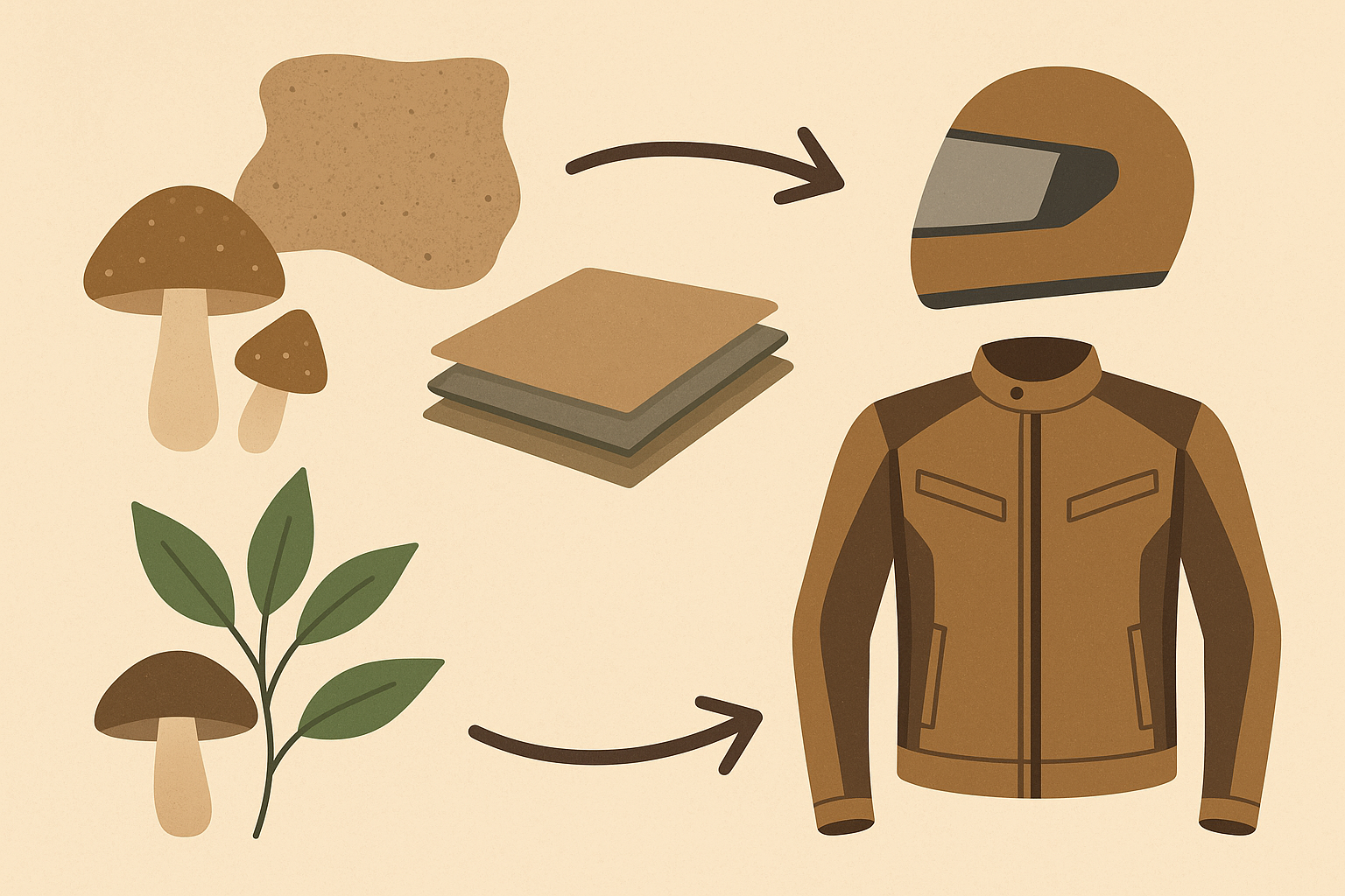 Sustainable materials used in women's motorcycle gloves