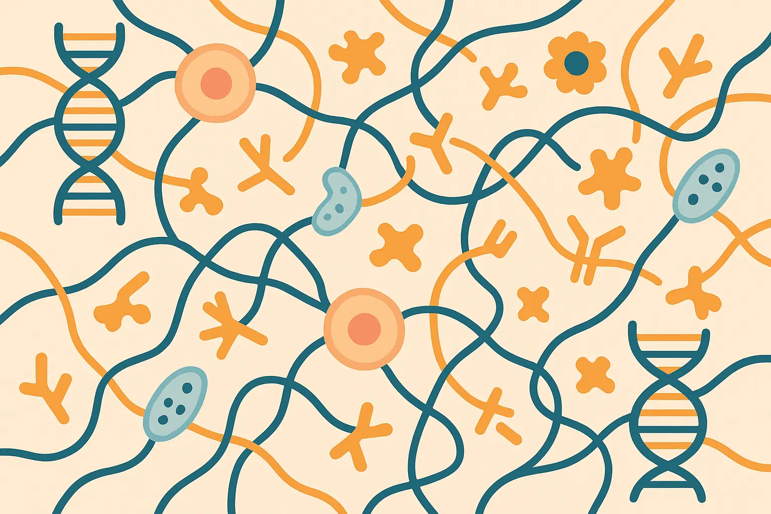 Complex biomarker interaction network visualization