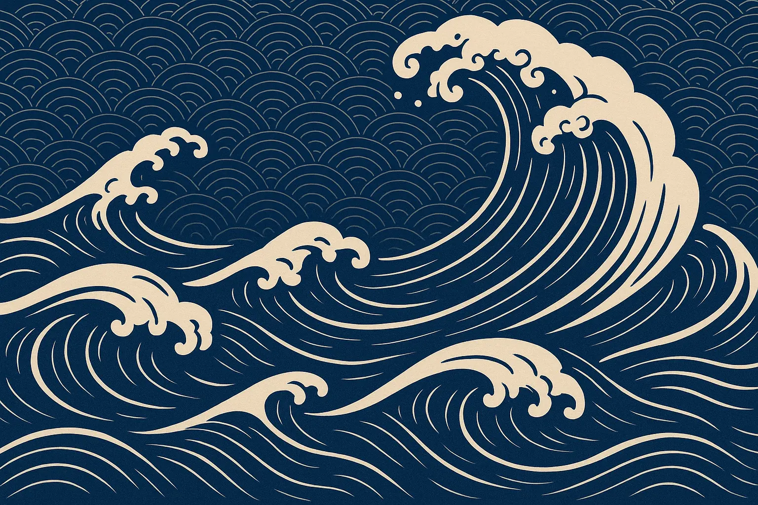 Japanese wave tattoo philosophy and mono no aware