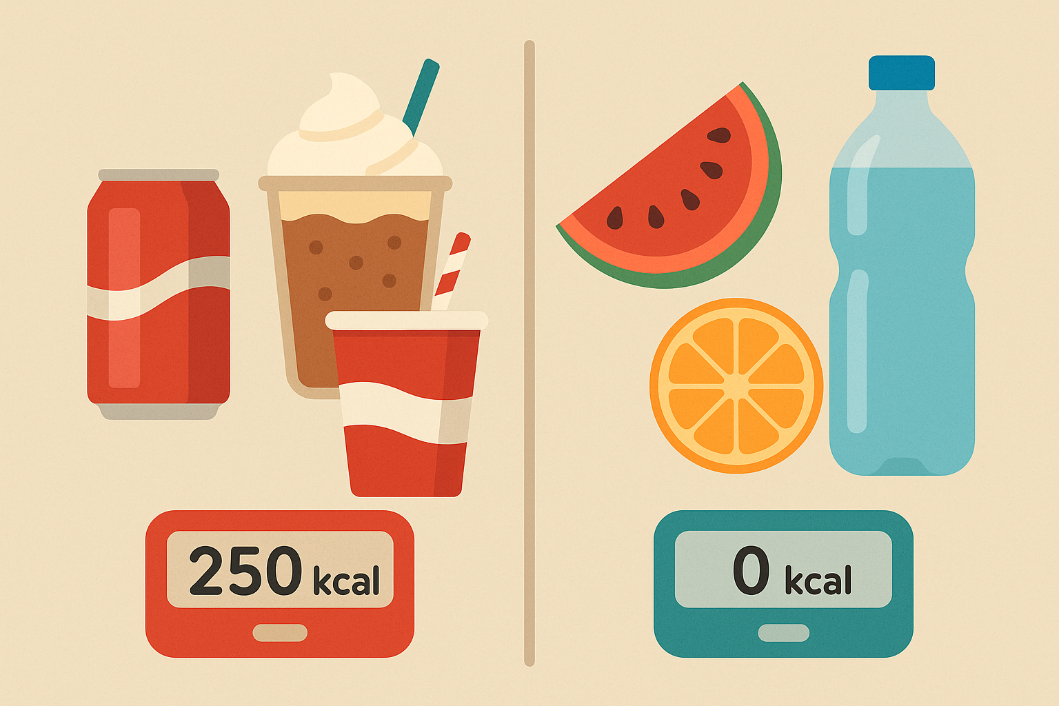 Water timing and appetite control diagram