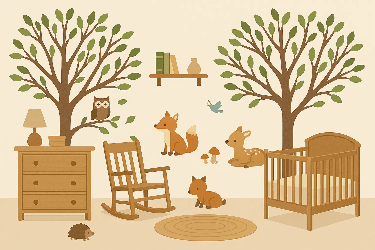 Nature-inspired nursery themes