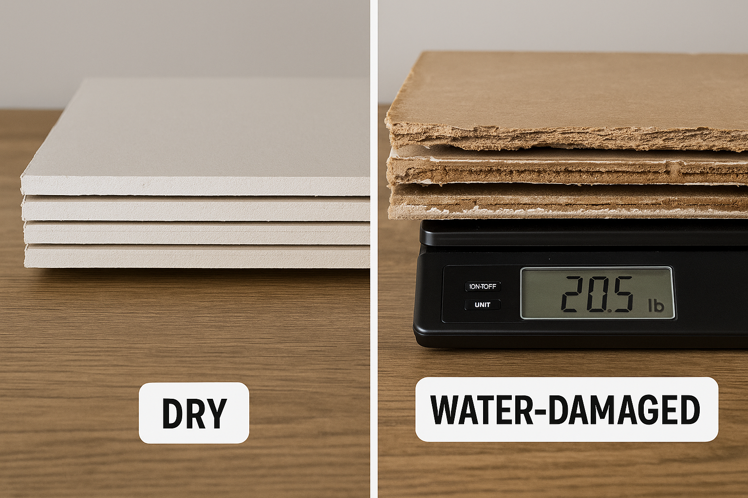 Water damaged drywall removal costs