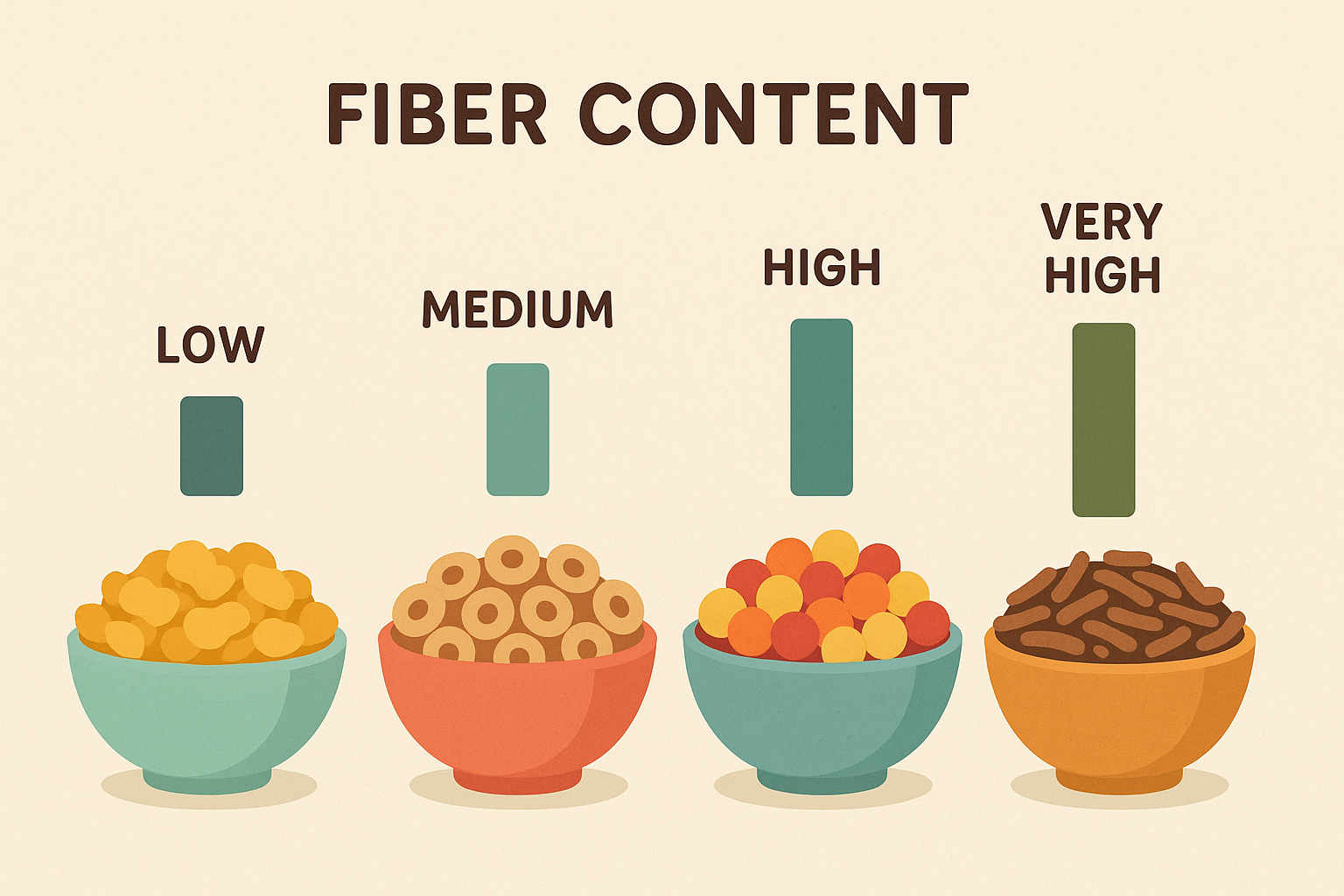 Daily fiber requirements chart