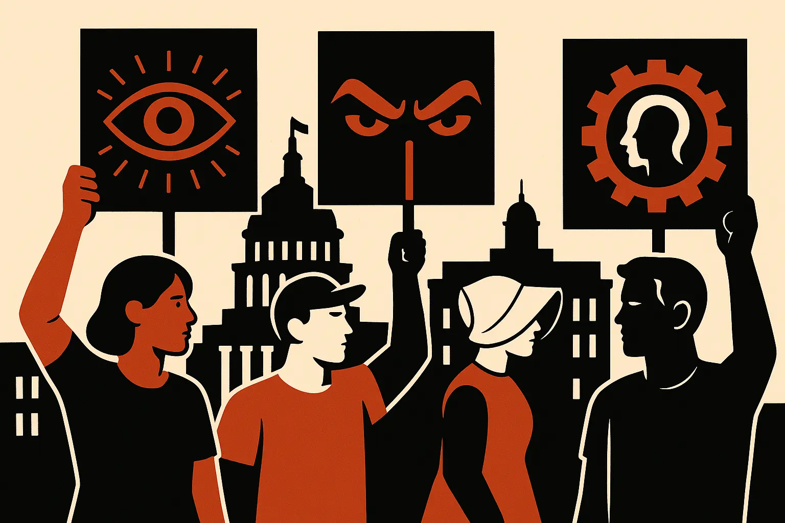 Person reading dystopian book in dimly lit room