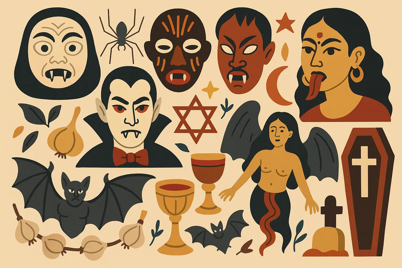 International vampire folklore traditions