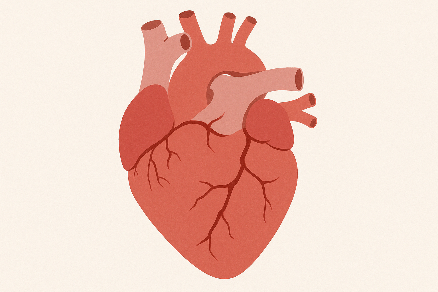 Realistic anatomical broken heart tattoo