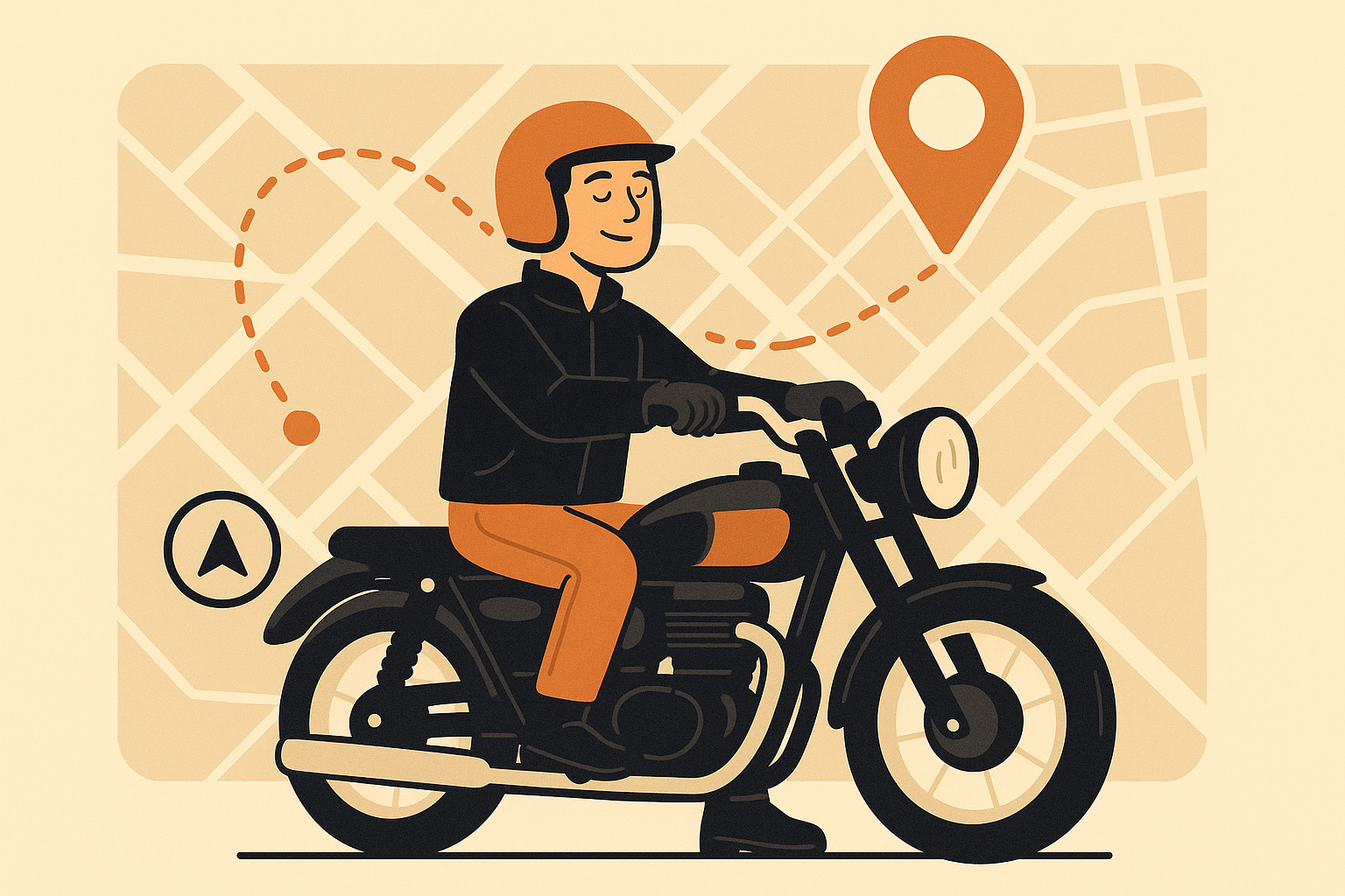 GPS tracker for motorcycle security system