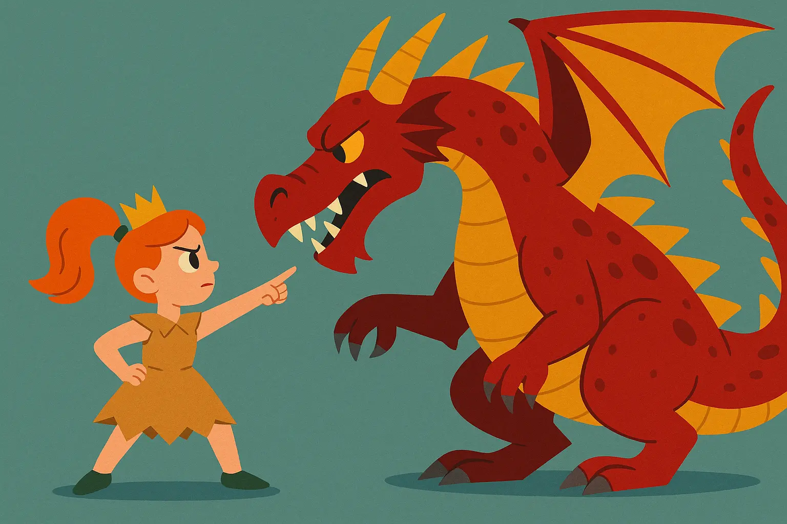 The Paper Bag Princess story illustration