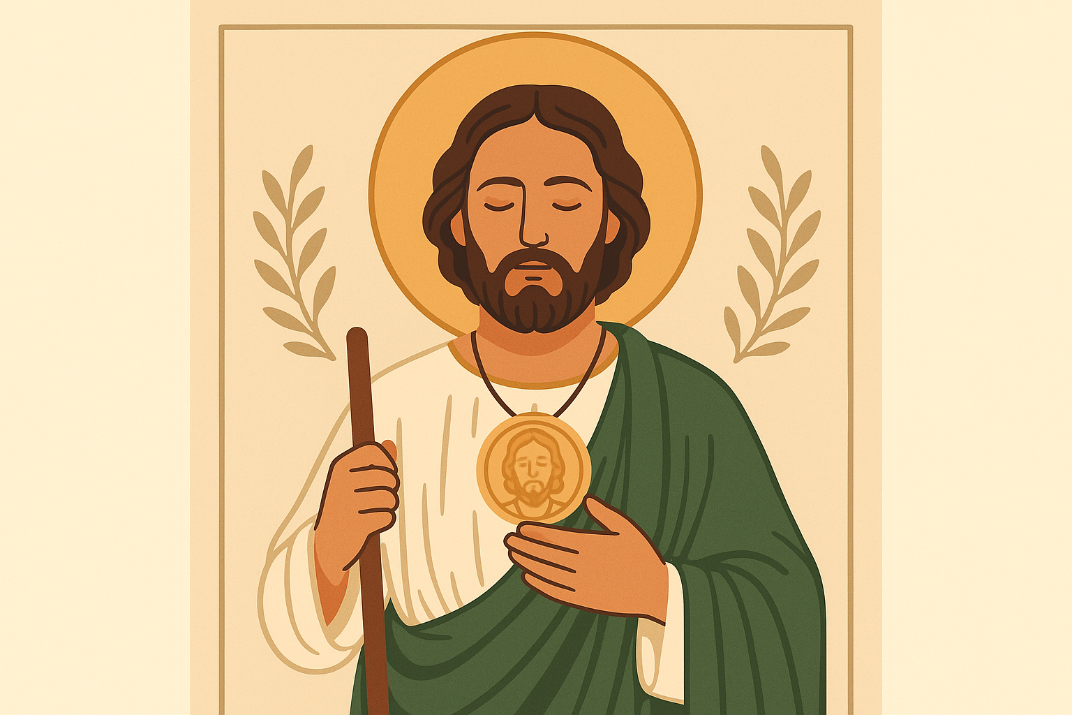 San Judas with prayer text combination tattoo