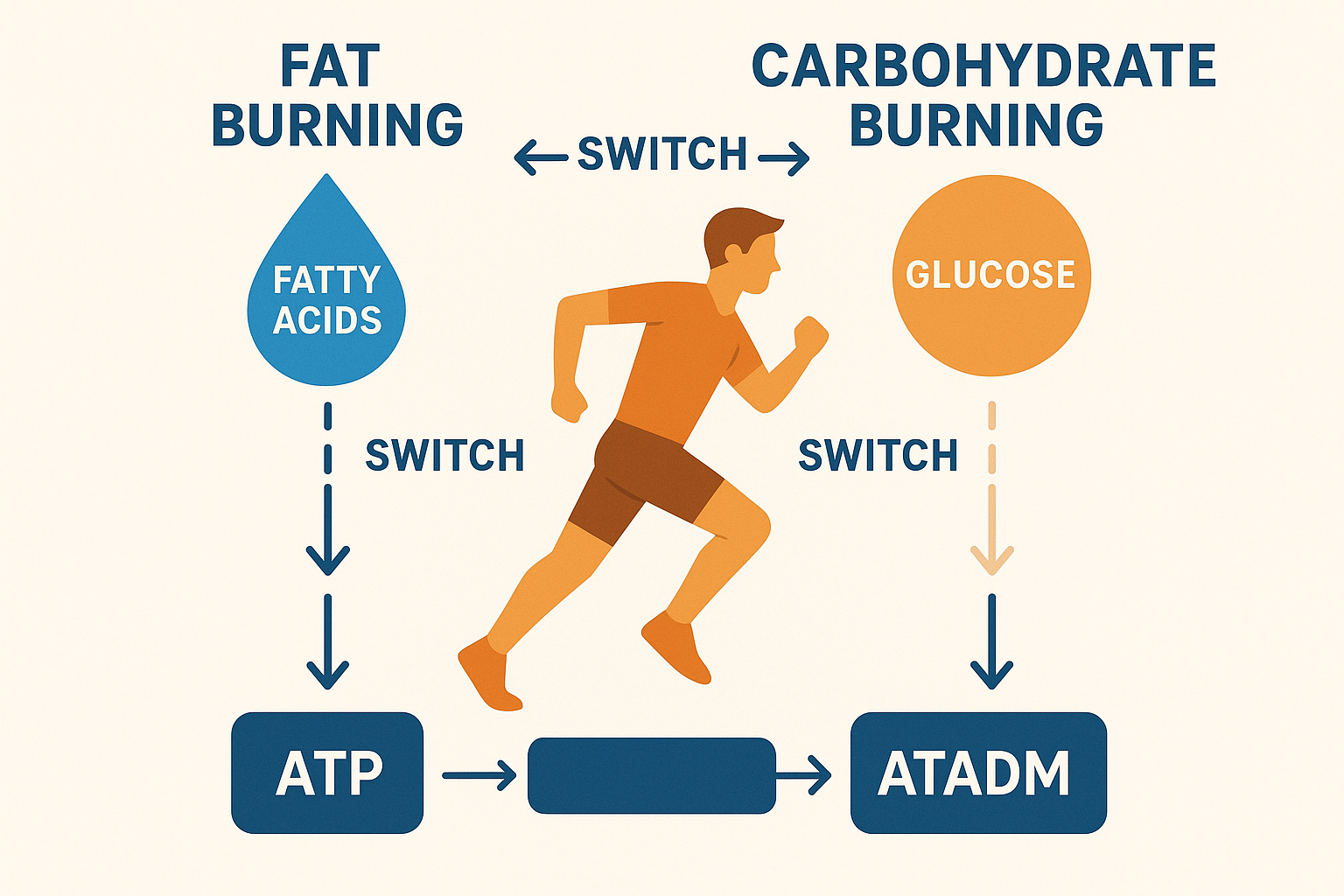Metabolic fuel switching for soccer performance