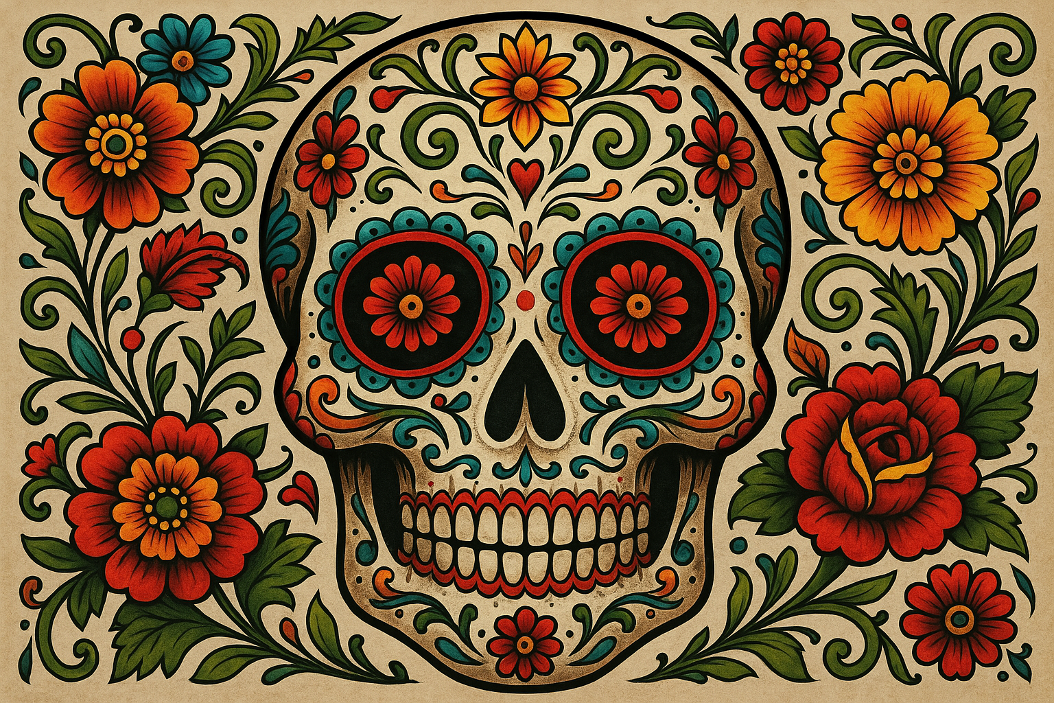 Sugar Skull Calavera Design