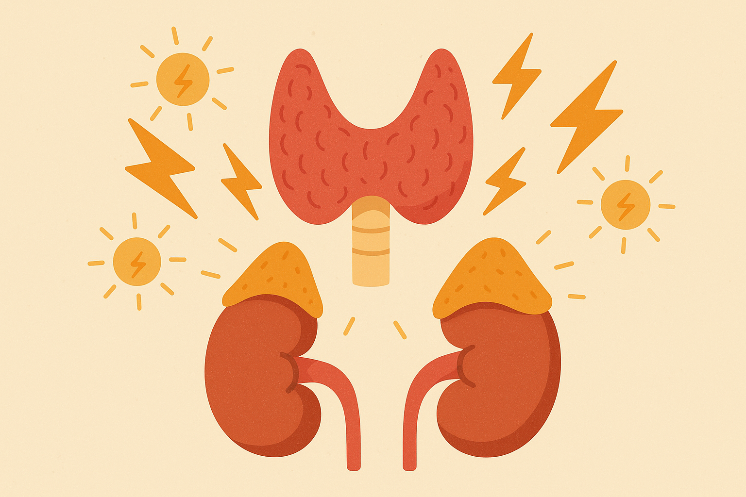 Thyroid and adrenal glands metabolic system