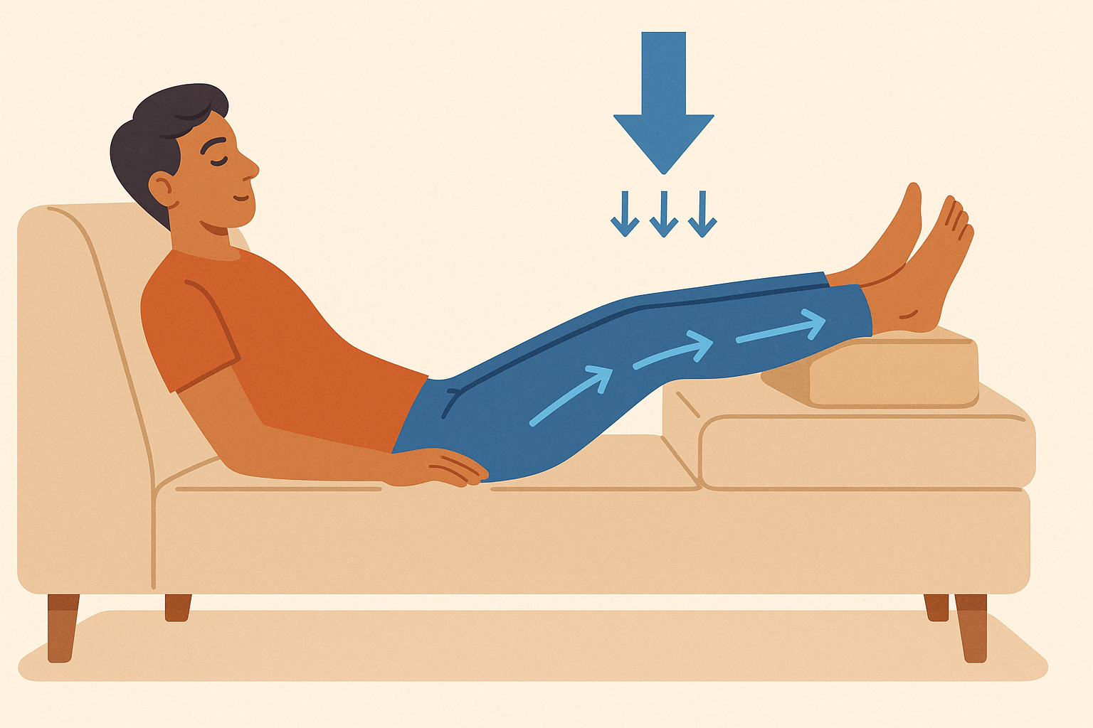 Gravity and blood circulation mechanics