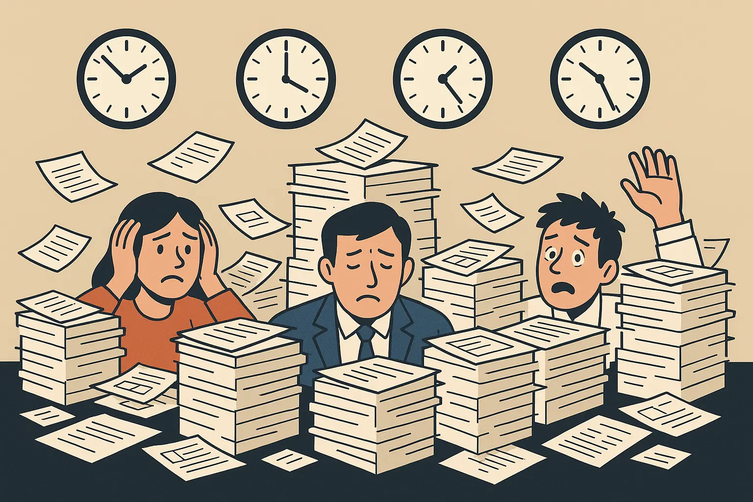 Administrative paperwork and bureaucratic processes