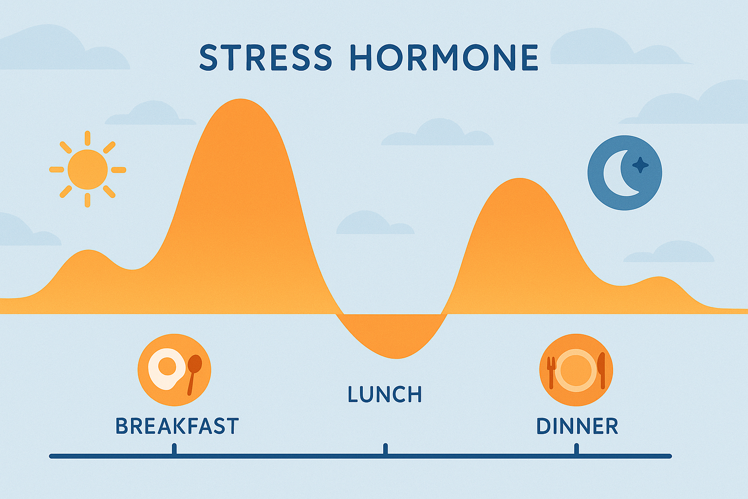 Stress hormones and hunger patterns
