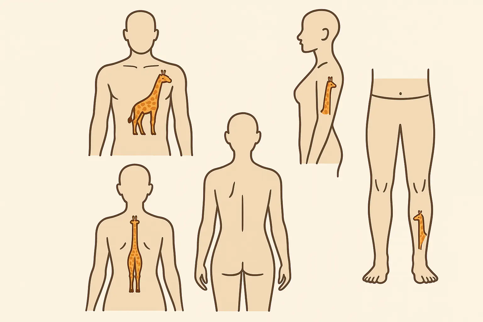 Giraffe tattoo placement guide