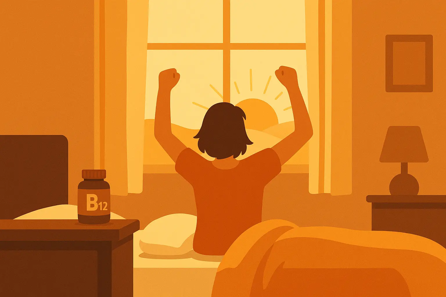 Upon waking B12 timing strategy