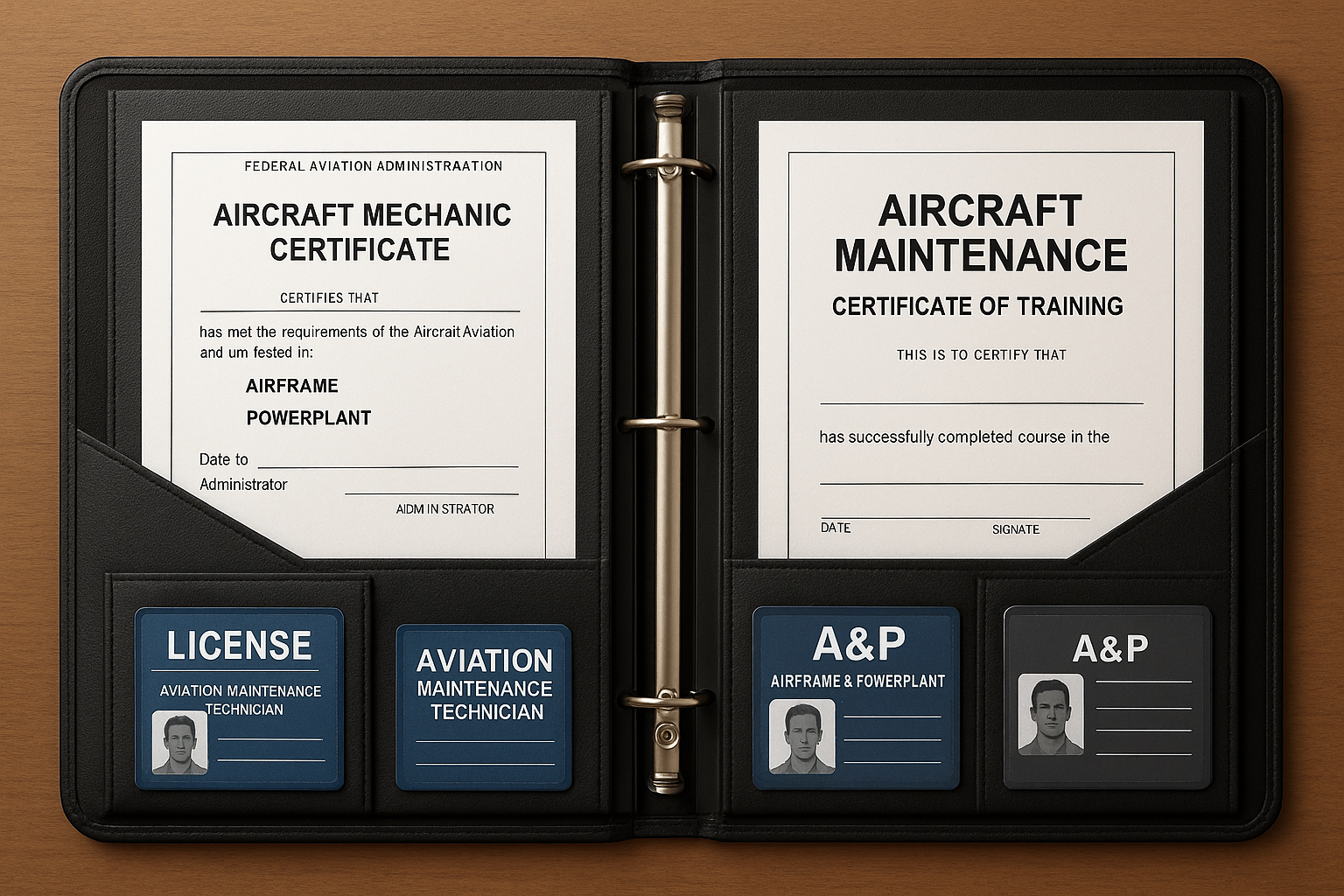 Professional documentation for aviation careers