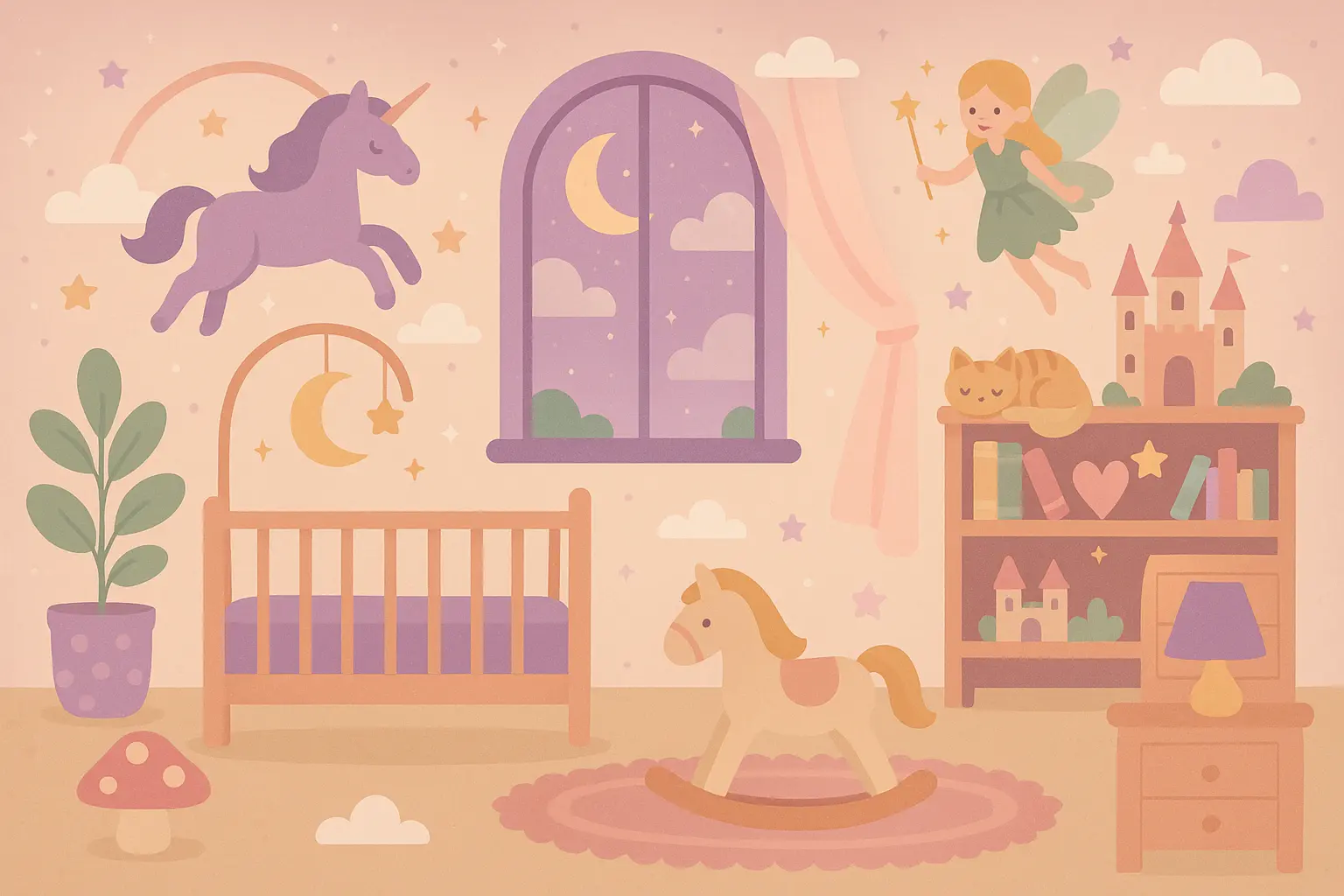 Fairy tale magic nursery design
