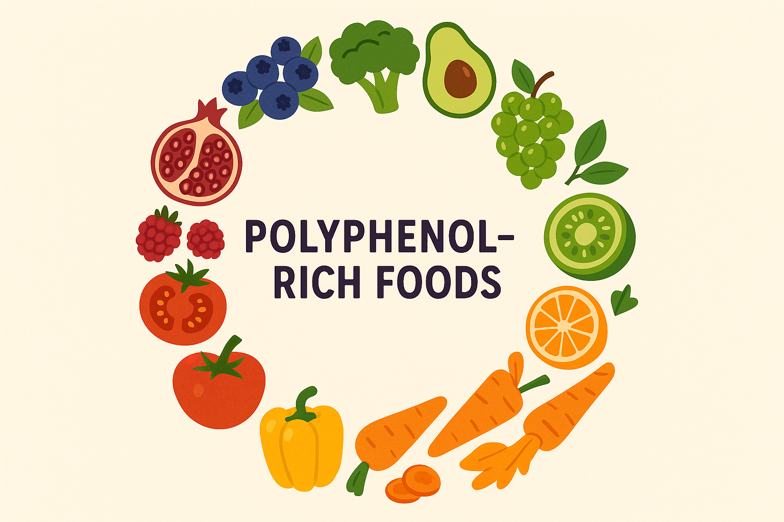 Polyphenol-rich foods for inflammation reduction