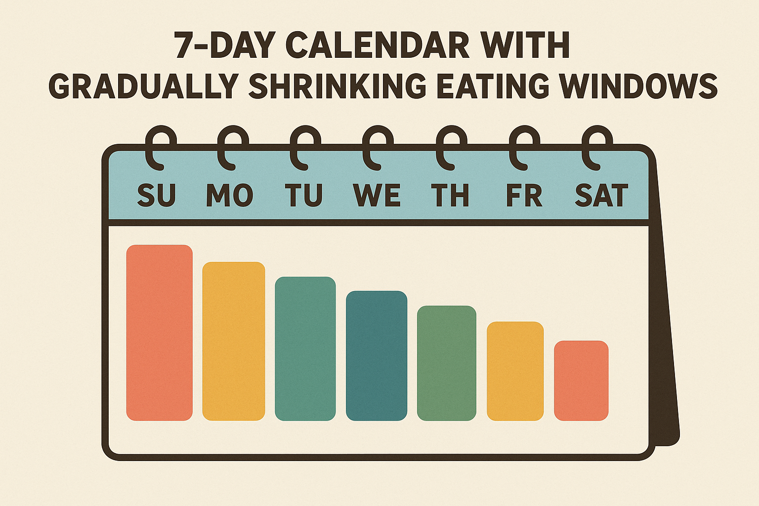 Progressive 7-day intermittent fasting implementation