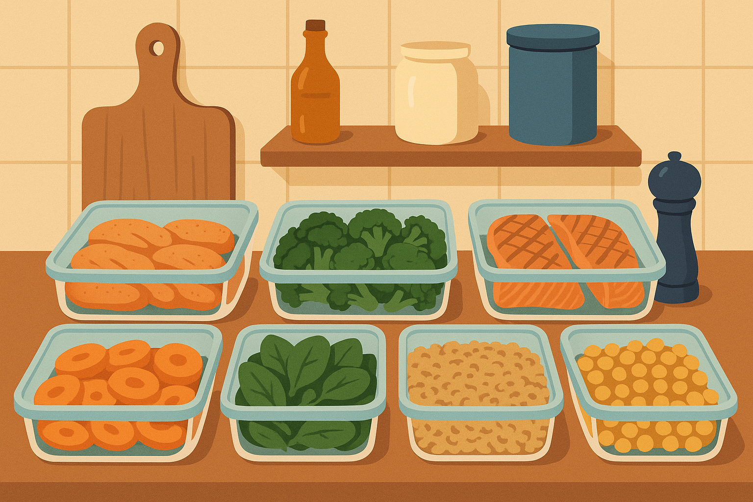 Efficient meal prep systems for high protein meals