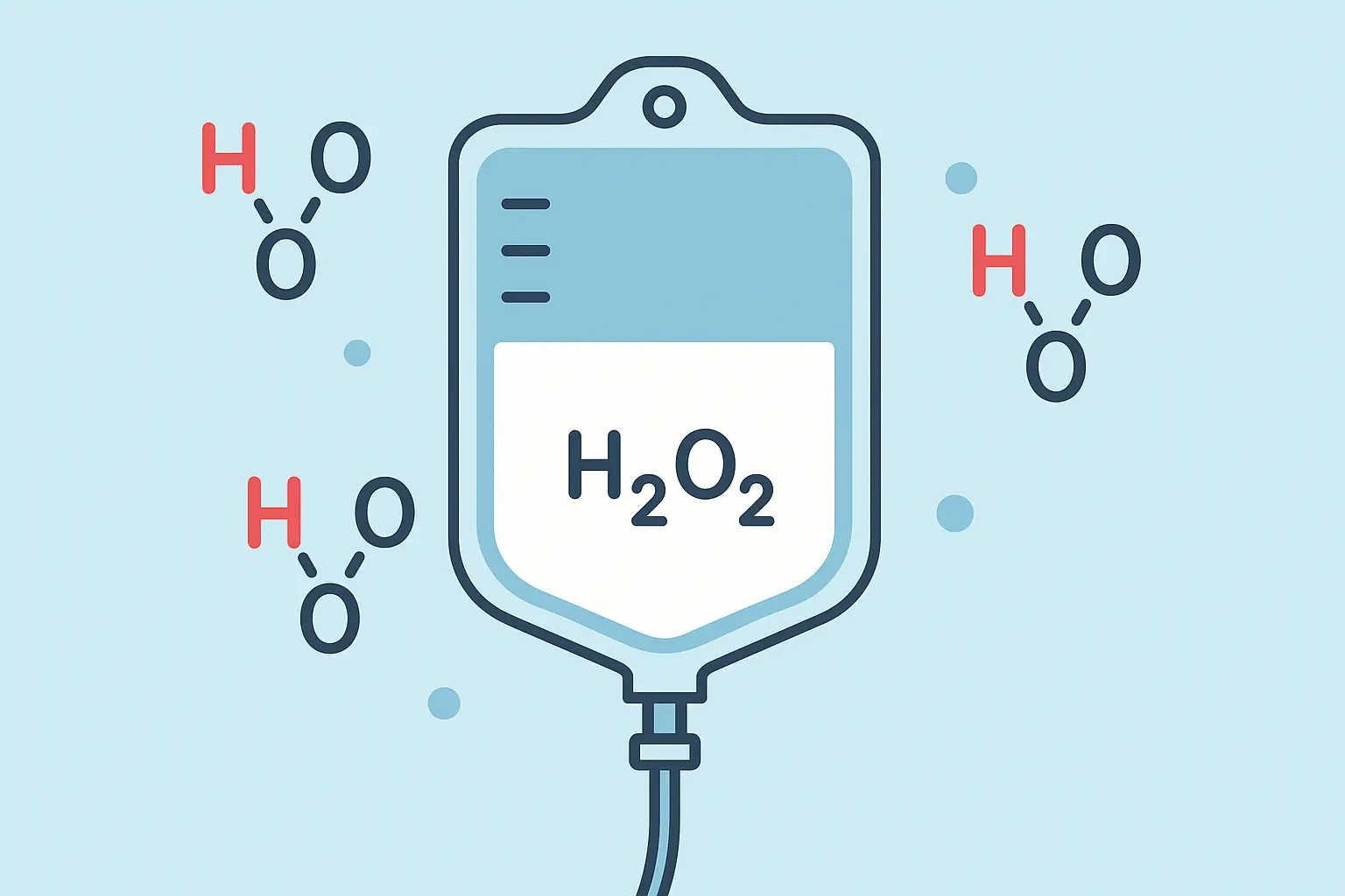 Hydrogen peroxide IV therapy medical equipment