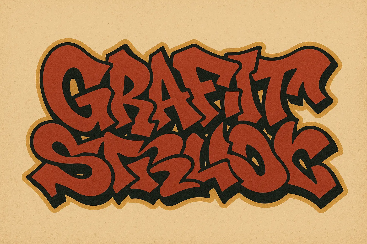 Classic American graffiti tattoo styles
