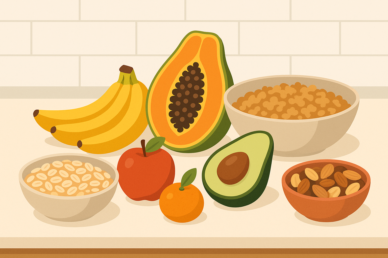 High fiber snack comparison chart
