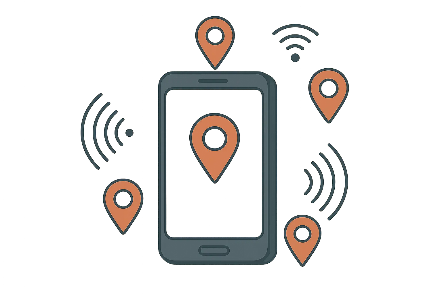 Android phone location services interface