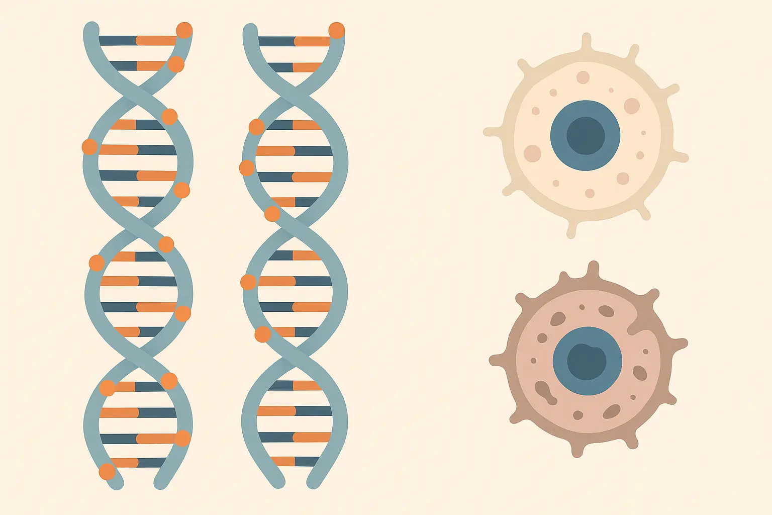 Biological age testing concept