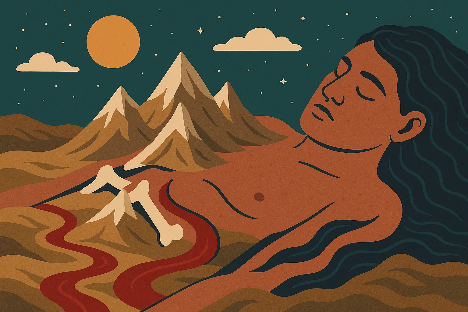 World parent and cosmic body creation myths