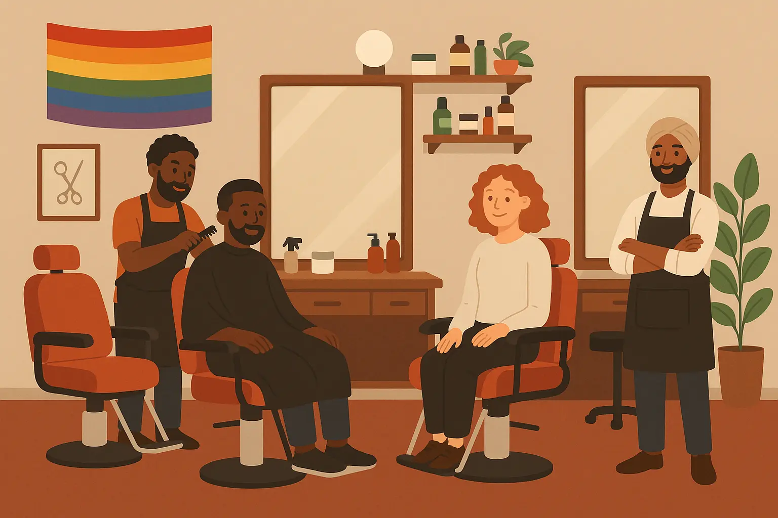 Gender expression through hair transformation