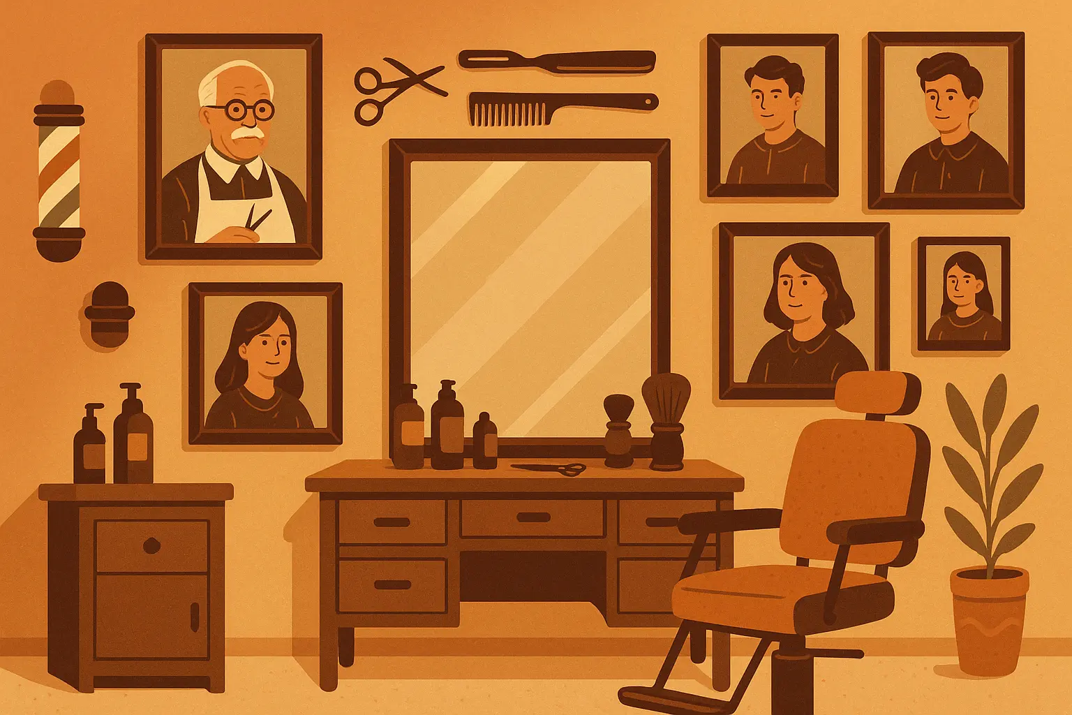 Family salon inheritance story