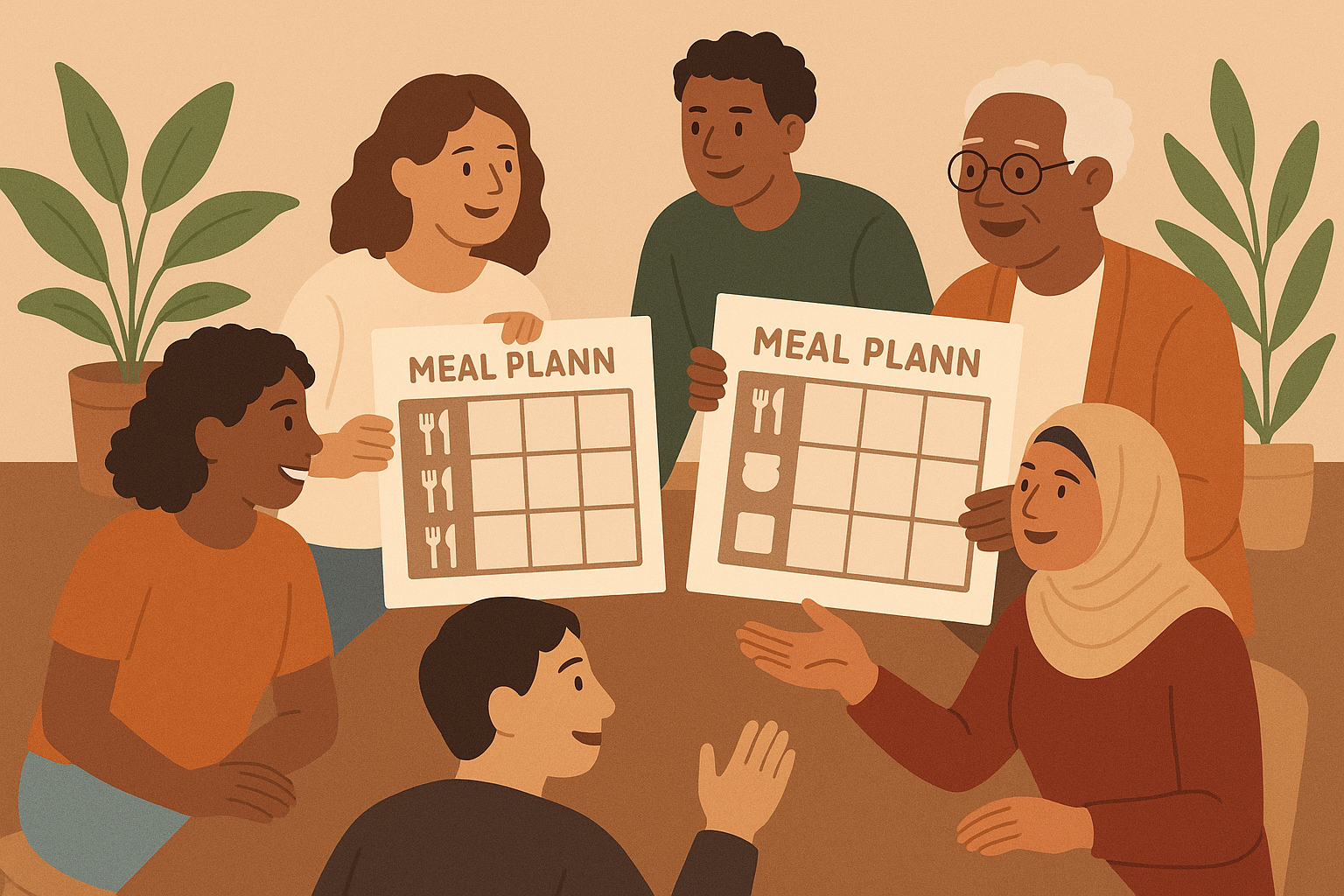 community meal planning templates
