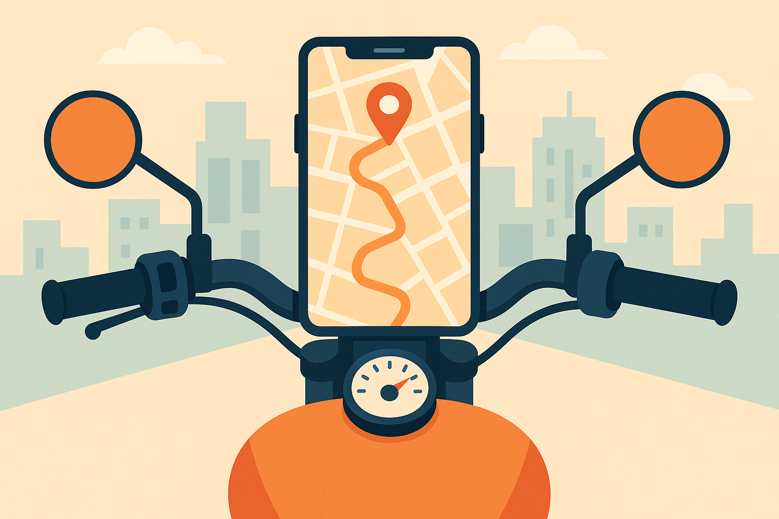 Rokform motorcycle phone mount with GPS tracking integration