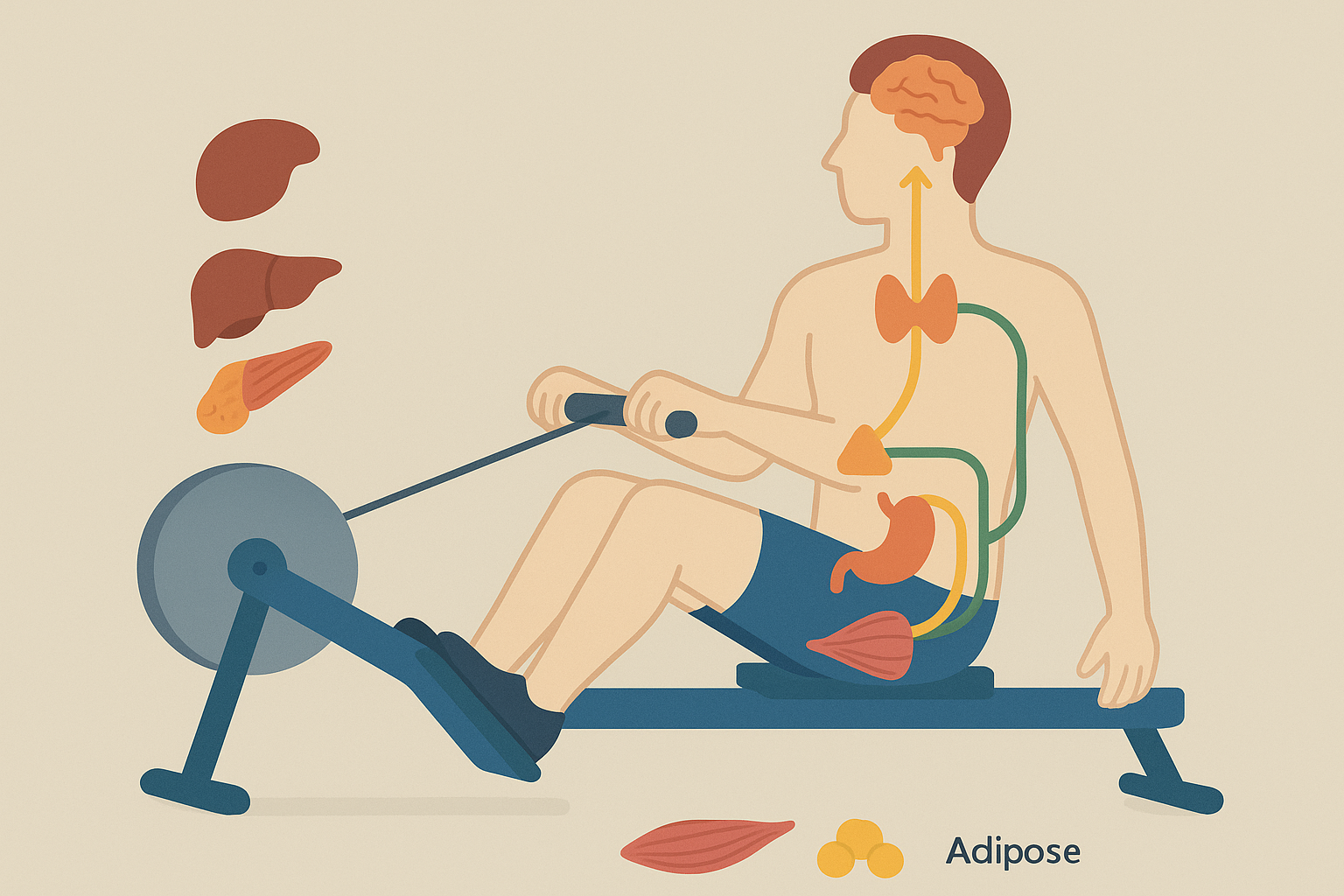 Hormonal response to rowing exercise