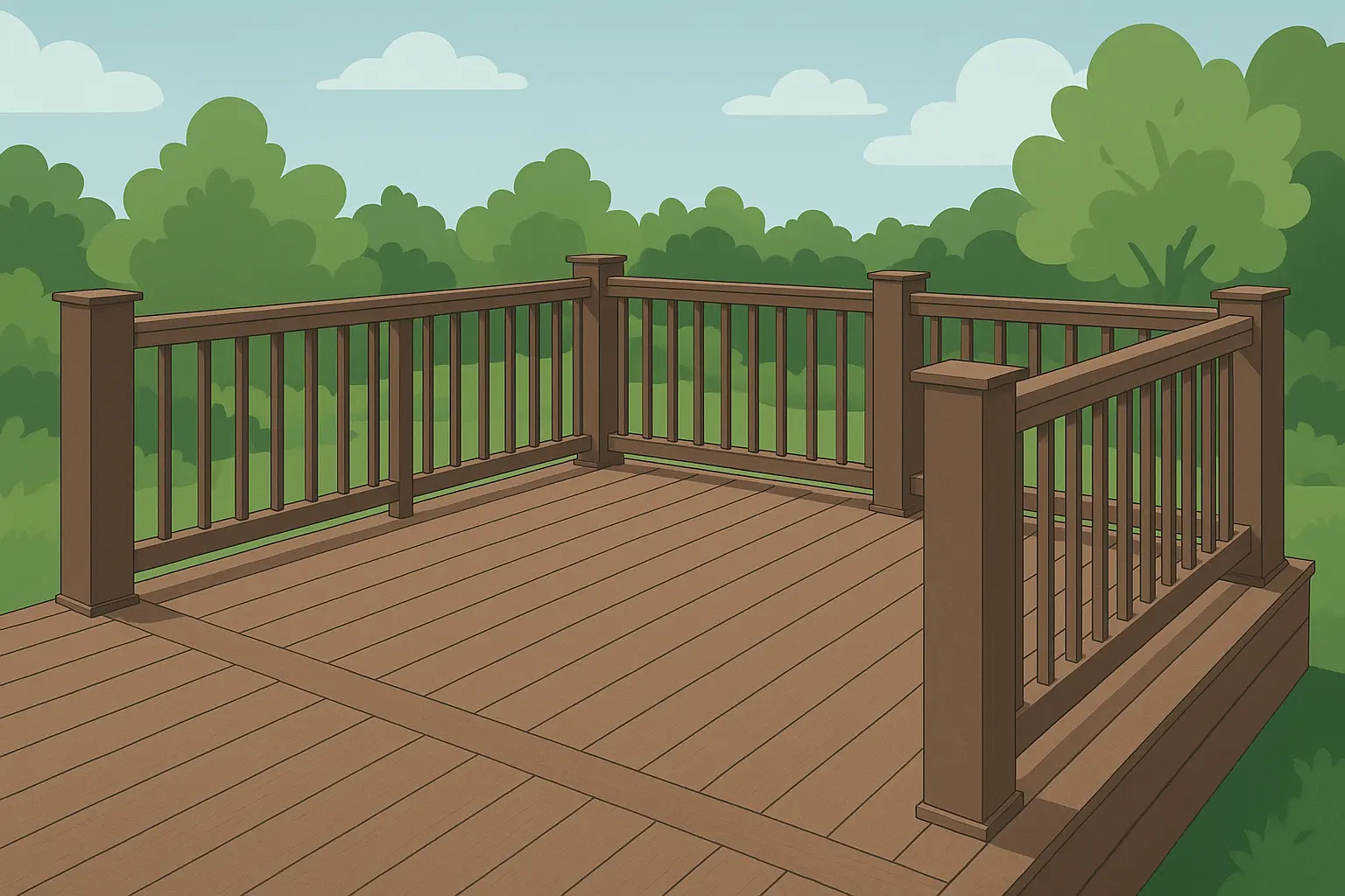 Composite deck board railing system