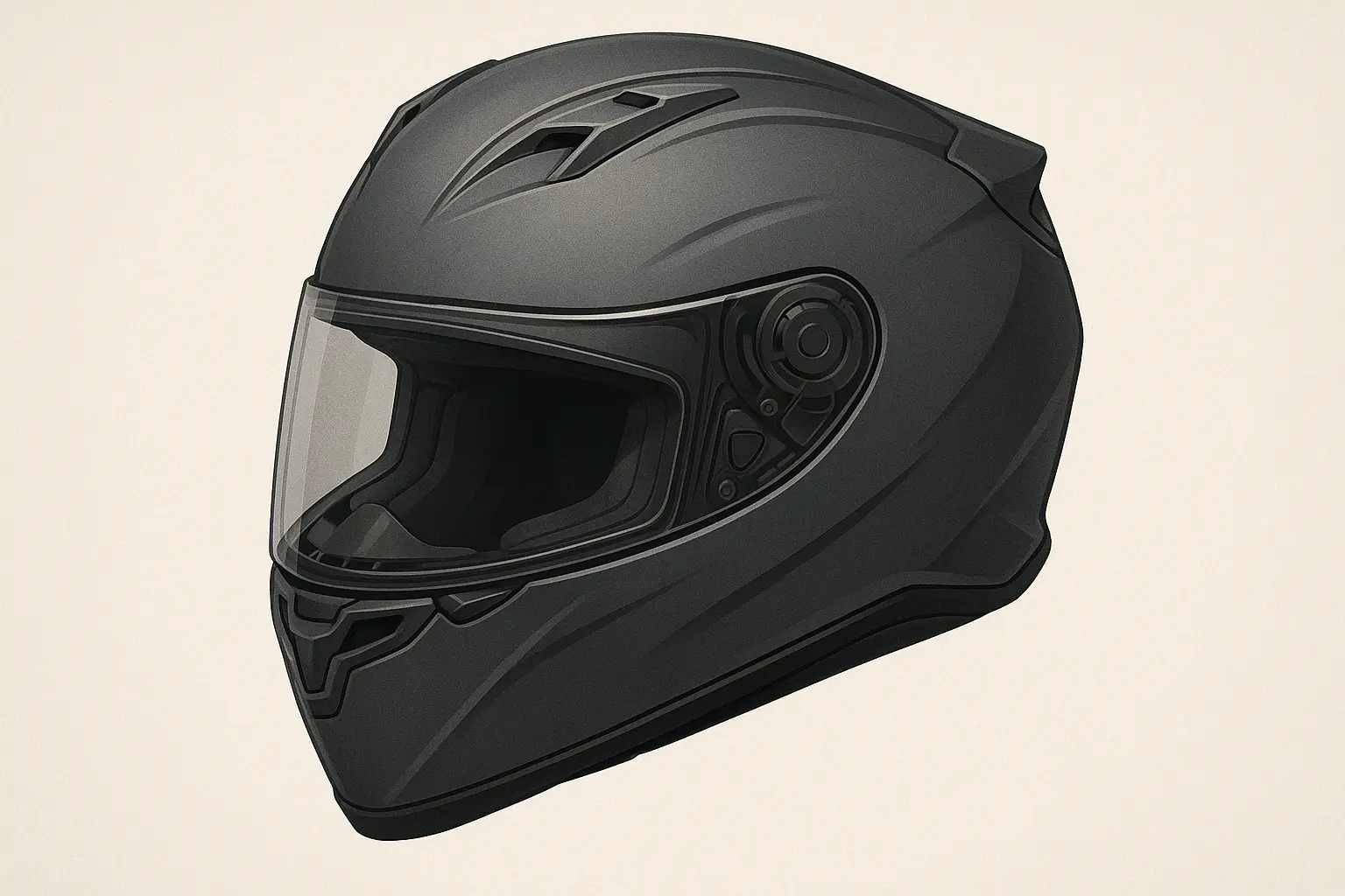 Premium sport motorcycle helmets arranged in a display