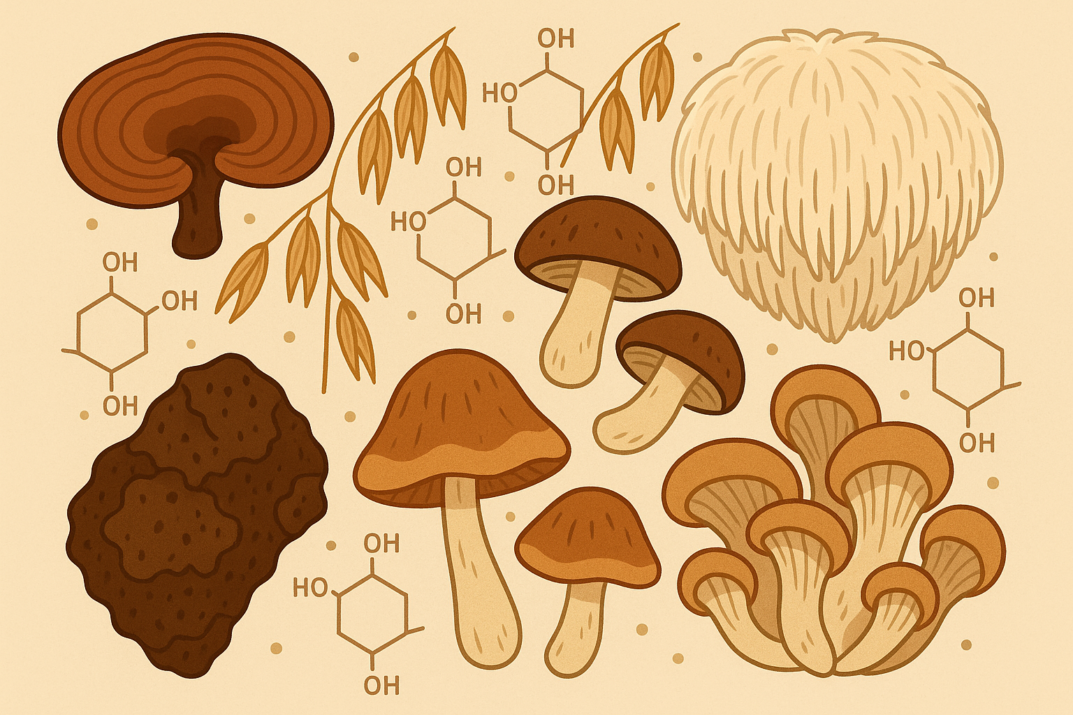 Beta-glucan rich foods and mushrooms for ulcer healing