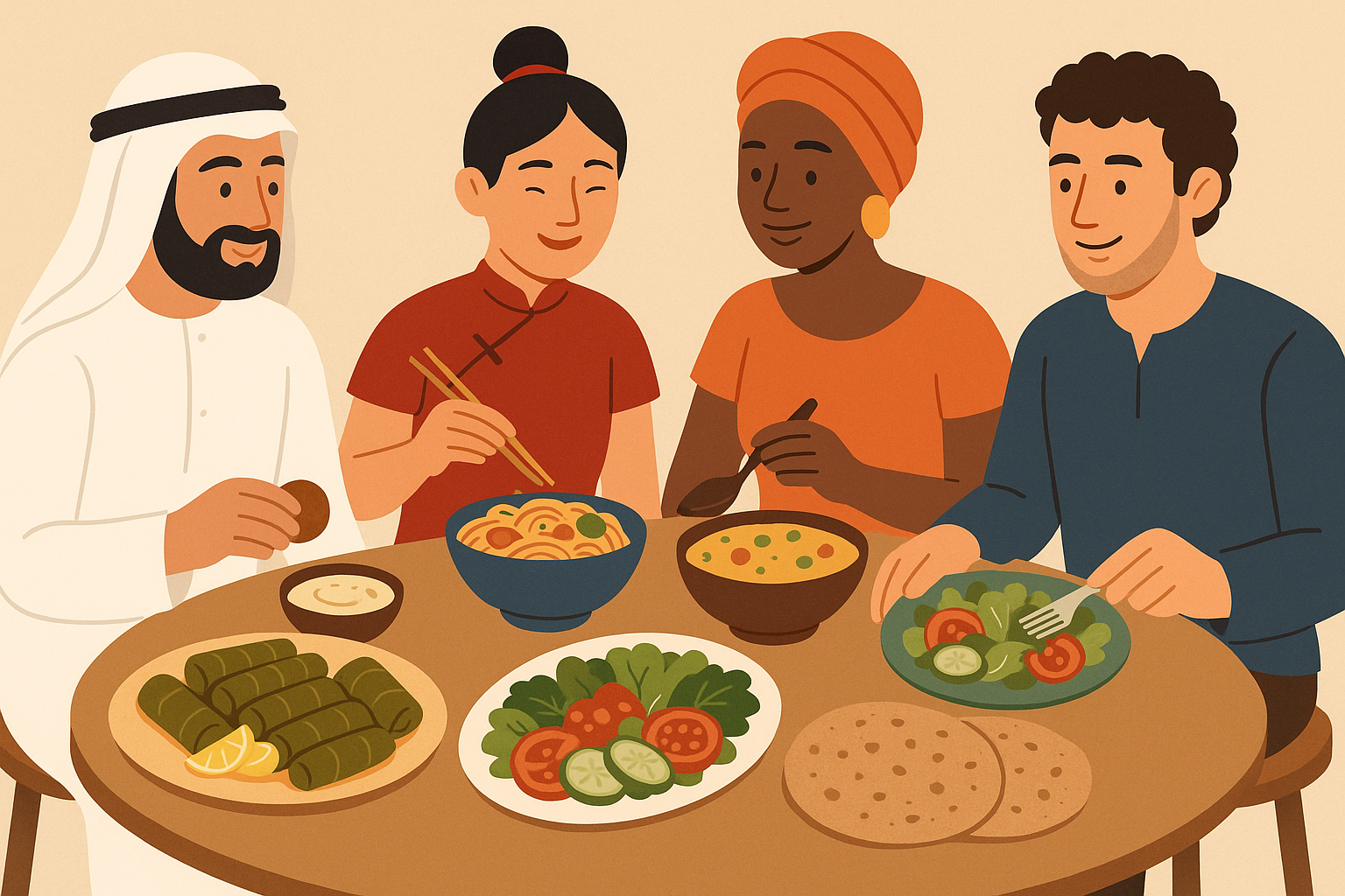 Cultural food adaptation within caloric framework